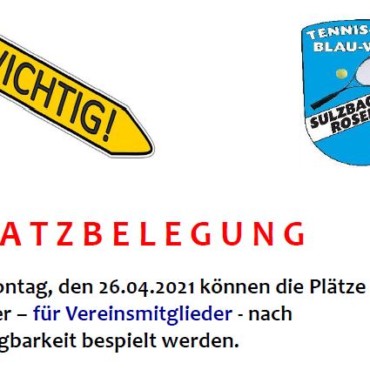 Eröffnung der Tennisanlage